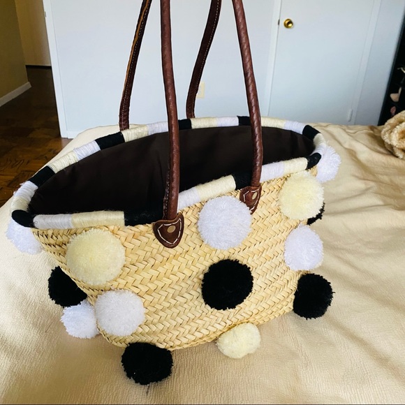 Sœur du Maroc Marrakech Bloomingdale’s straw tote bag (largest size) - Picture 3 of 7